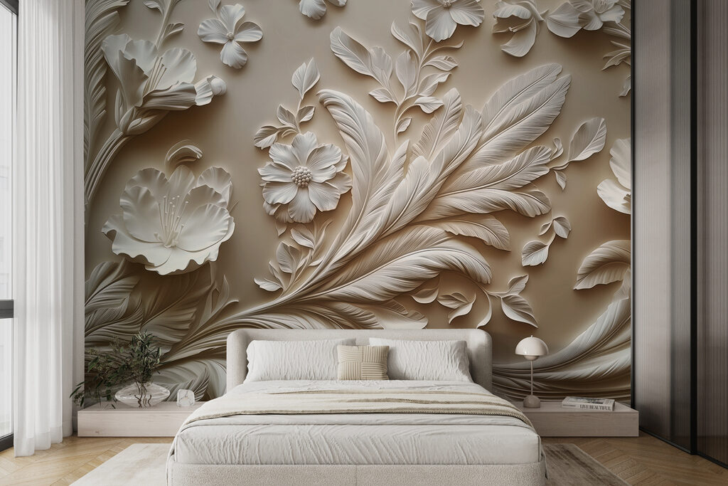 Bloemranken in zwierige lijnen — interieur 2
