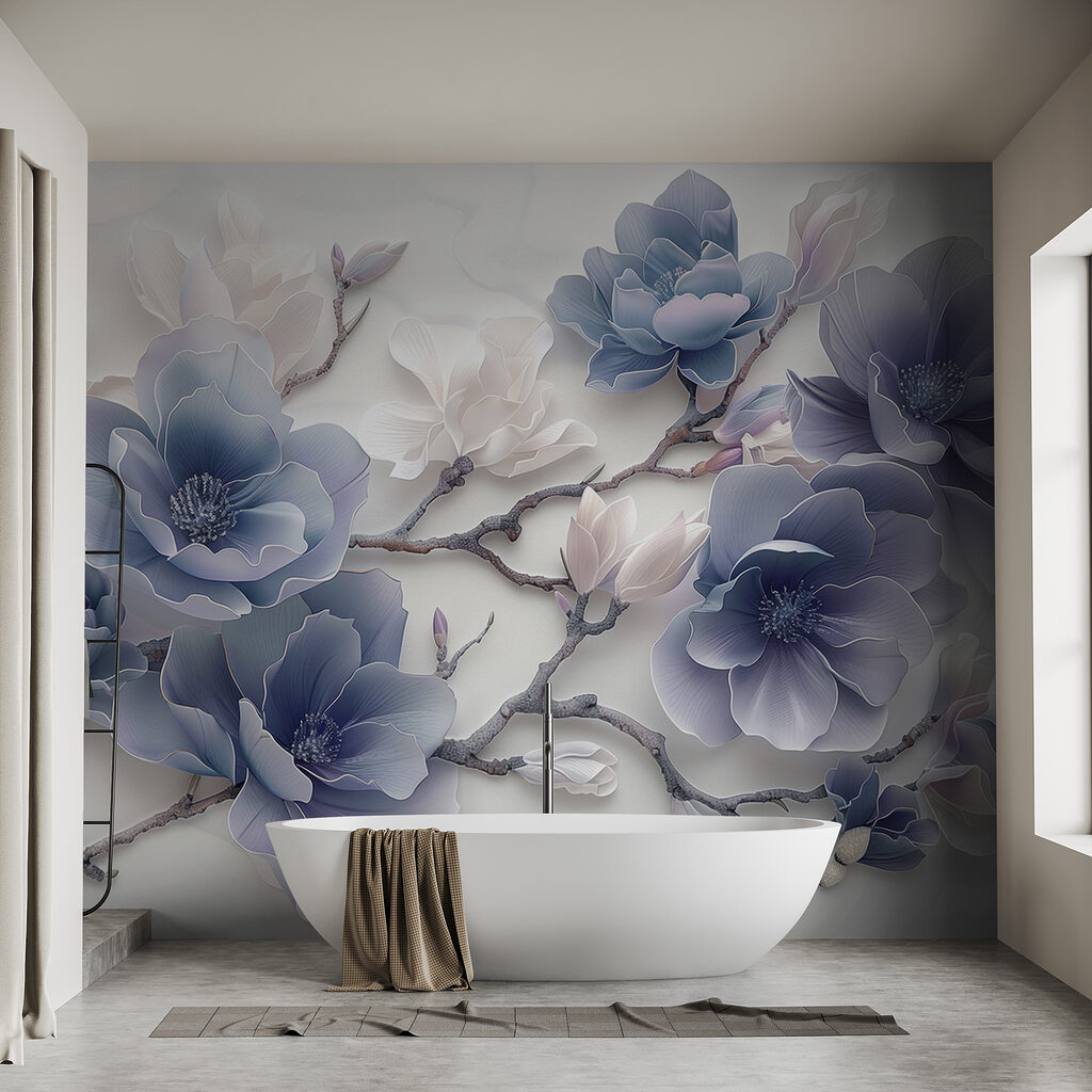 Bloesemtakken met zachte schaduwen — interieur 5