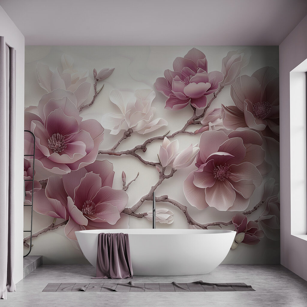 Bloesemtakken met zachte schaduwen — interieur 5
