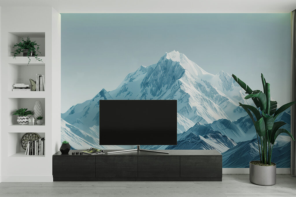 Hoge sneeuwtop in blauwgrijs — interieur 4