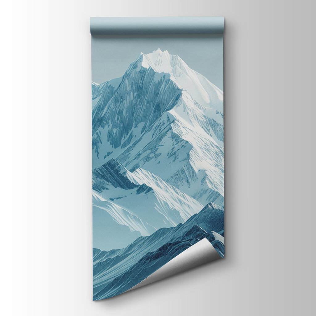 Hoge sneeuwtop in blauwgrijs — productweergave