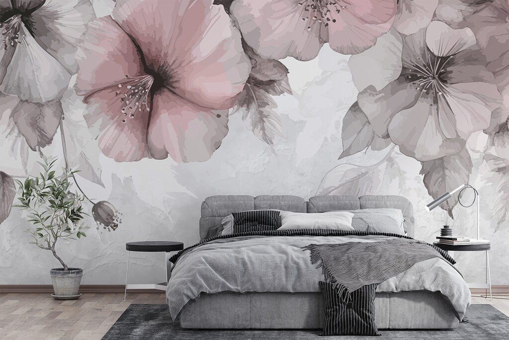 Verfijnde bloemen in zachte tinten — interieur 2