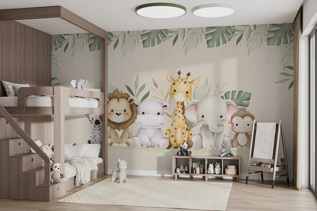 Safarivriendjes onder een bladrand — interieur 1