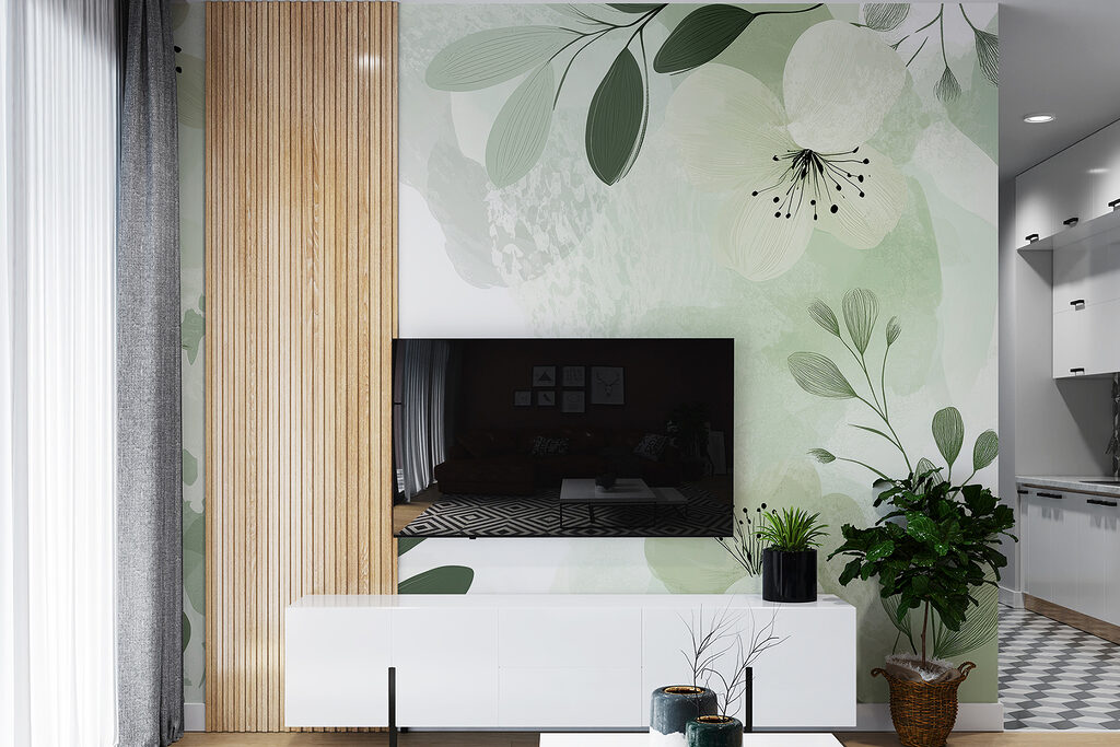 Bloemen rondom een opening — interieur 1