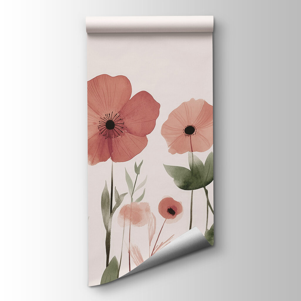 Roze bloemen boven groen — productweergave