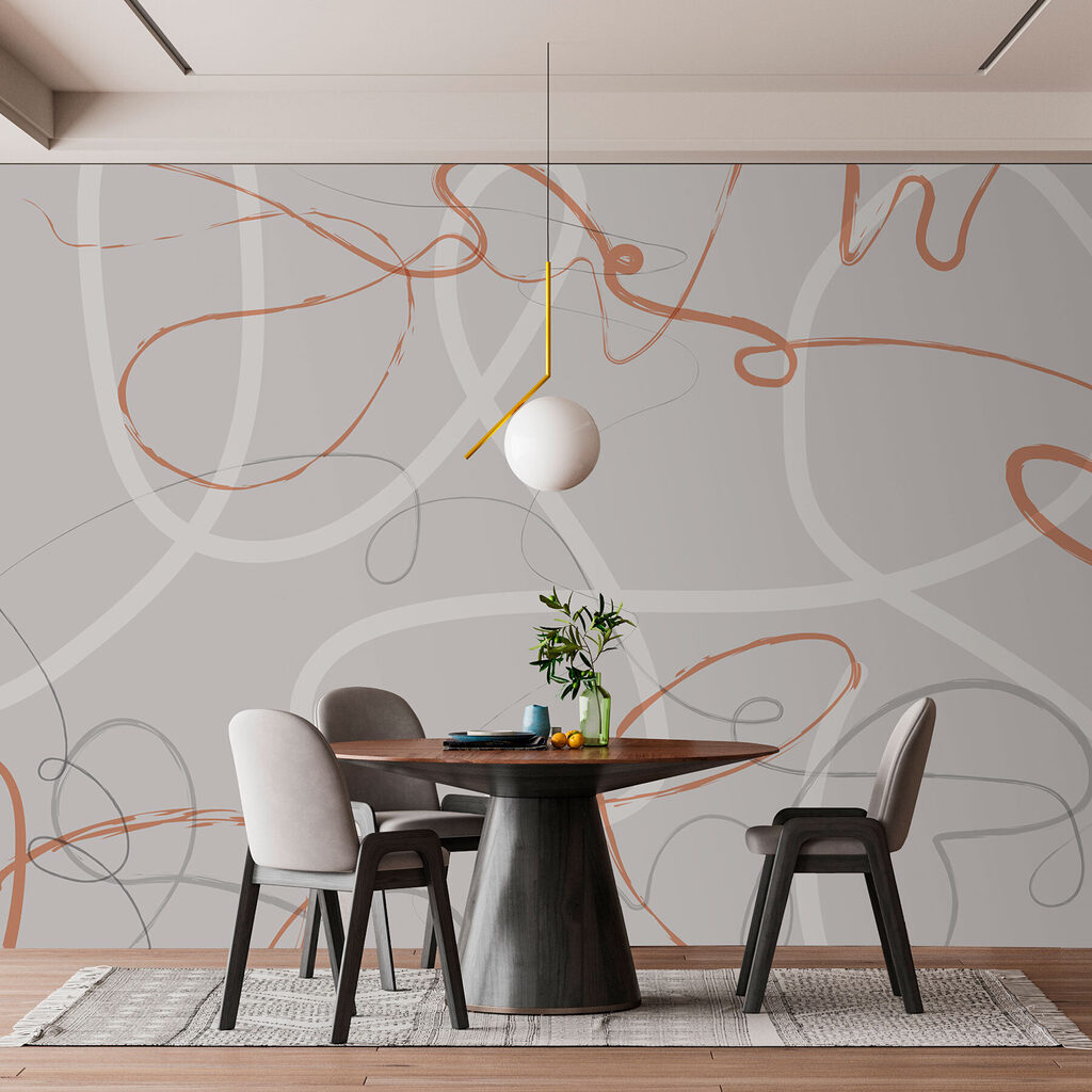 Grijze en oranje swirls — interieur 4