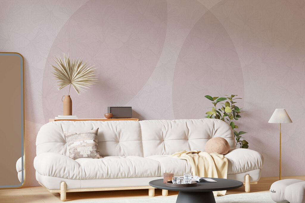 Doorschijnende ovalen over kleurwaas — interieur 1