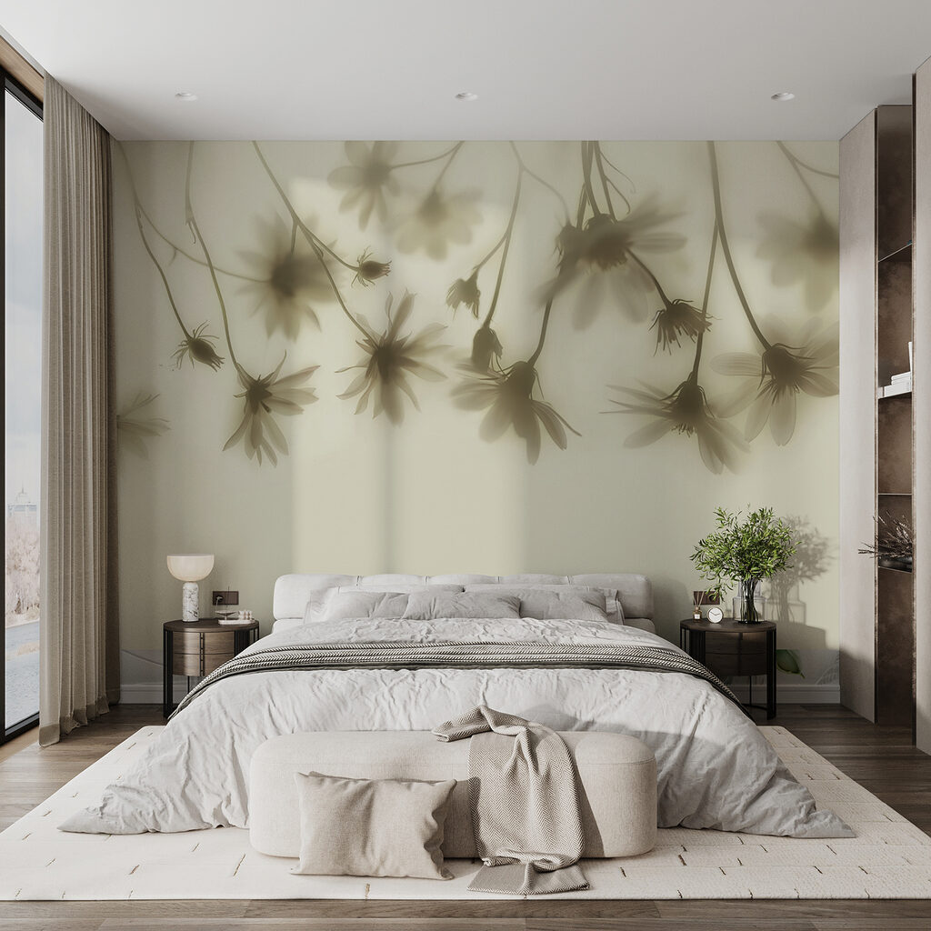 Bloemschaduwen aan hangende stelen — interieur 2