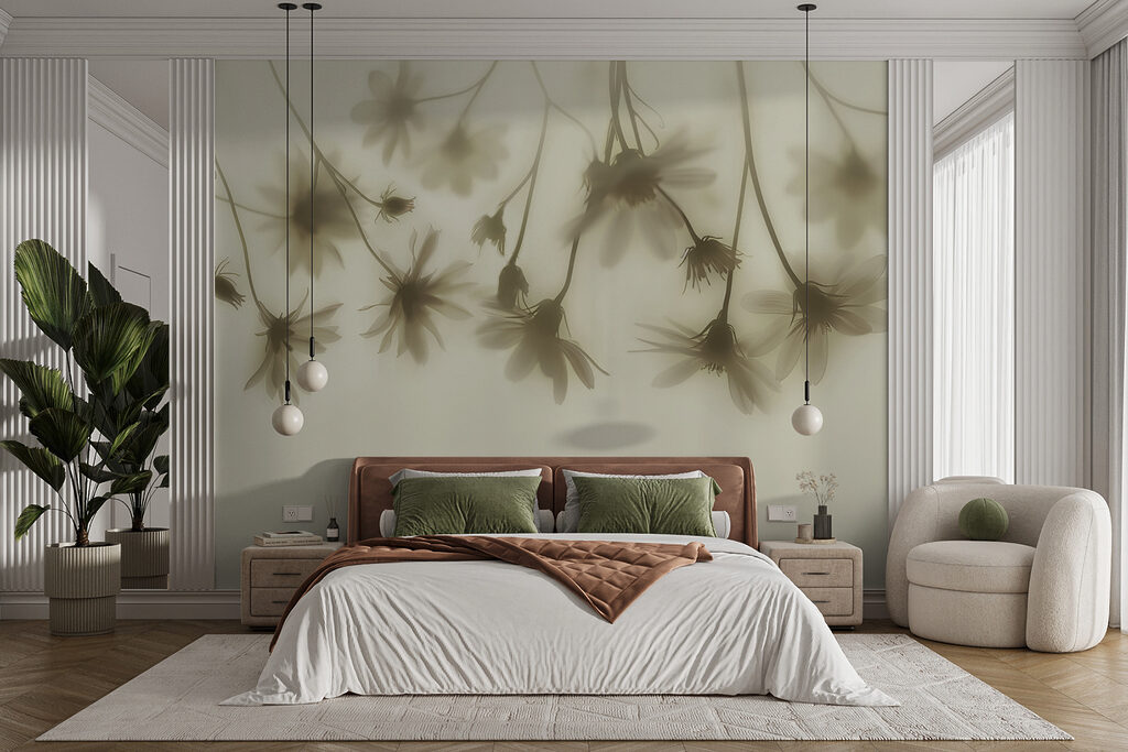 Bloemschaduwen aan hangende stelen — interieur 4