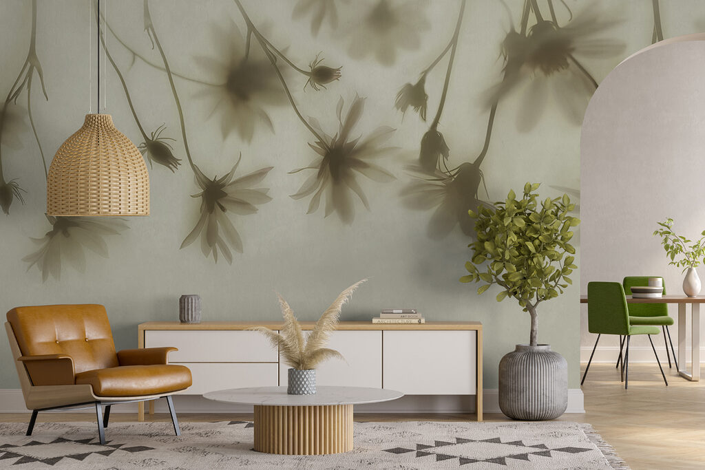 Bloemschaduwen aan hangende stelen — interieur 5