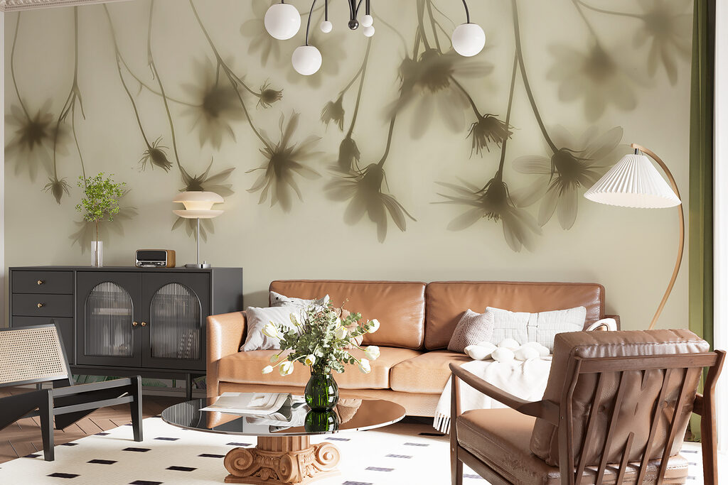 Bloemschaduwen aan hangende stelen — interieur 7