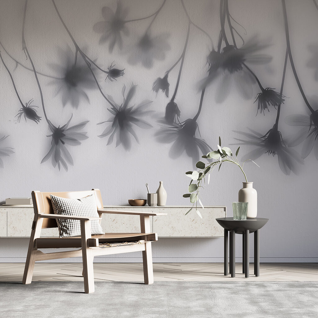 Bloemschaduwen aan hangende stelen — interieur 2