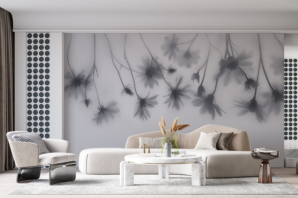 Bloemschaduwen aan hangende stelen — interieur 3