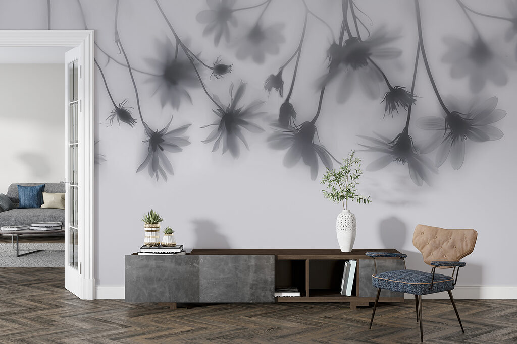 Bloemschaduwen aan hangende stelen — interieur 5