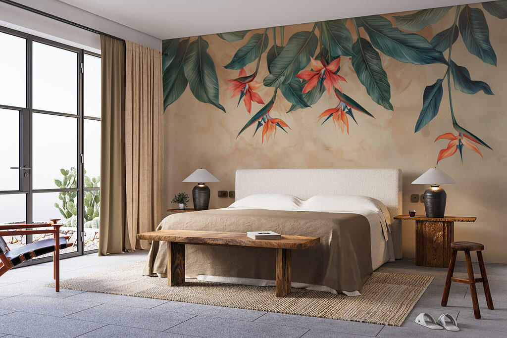 Paradijsbloemen hangen omlaag — interieur 1