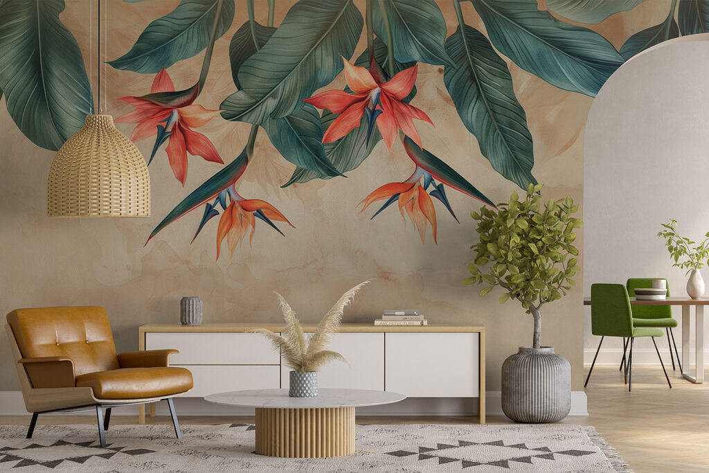 Paradijsbloemen hangen omlaag — interieur 6