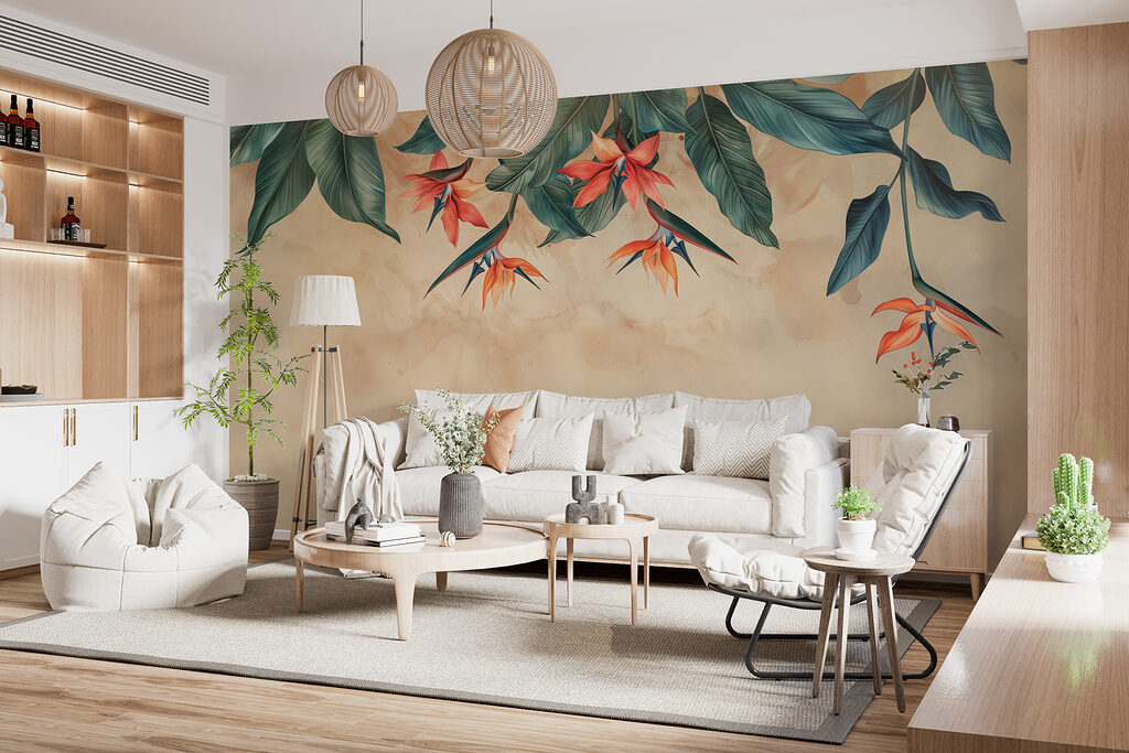 Paradijsbloemen hangen omlaag — interieur 7