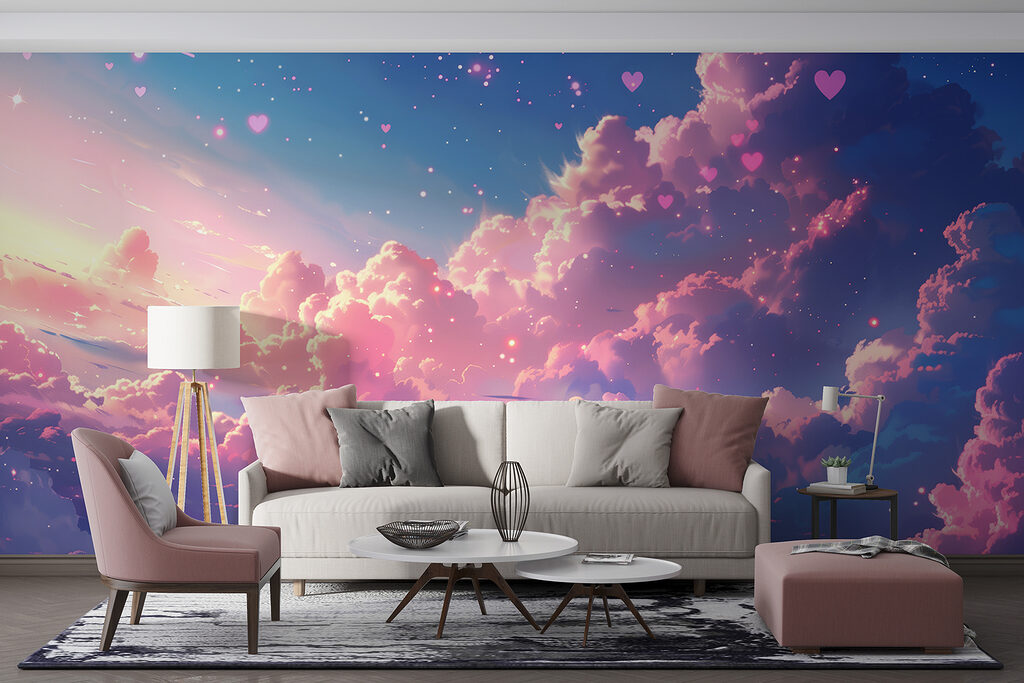 Roze wolken tussen sterrenhartjes — interieur 2