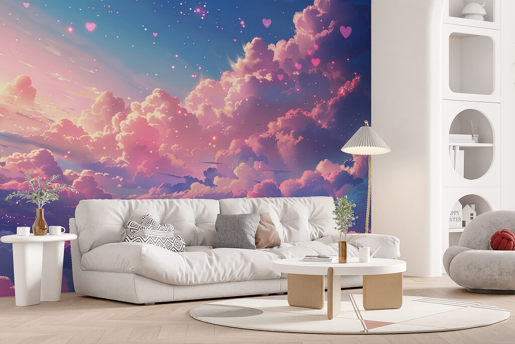 Roze wolken tussen sterrenhartjes — interieur 4