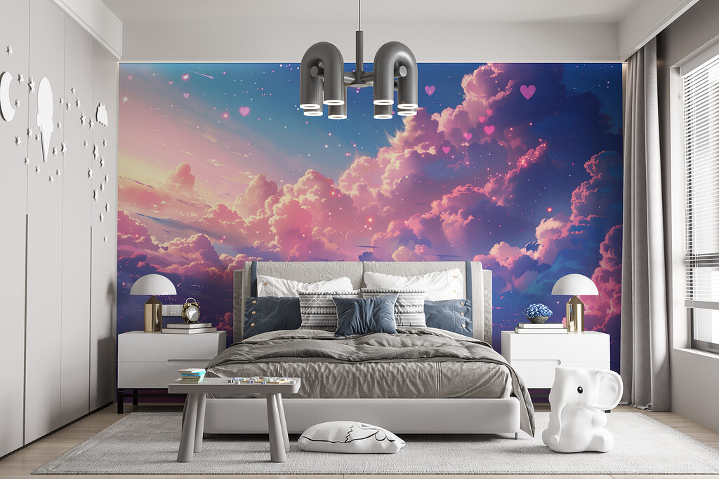 Roze wolken tussen sterrenhartjes — interieur 5