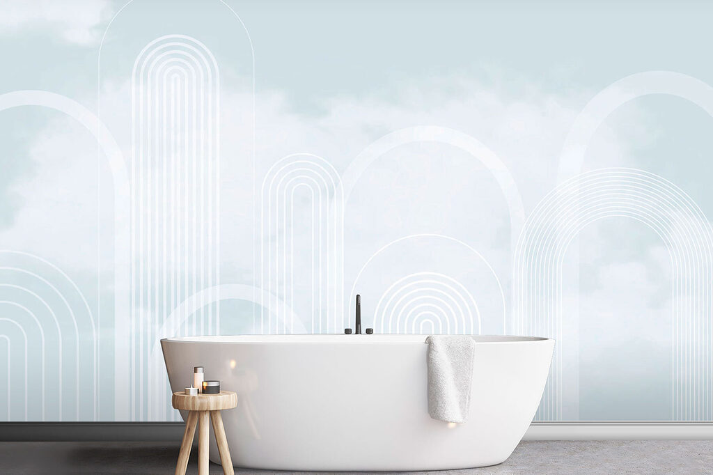 Witte bogen in wolkenlicht — interieur 1