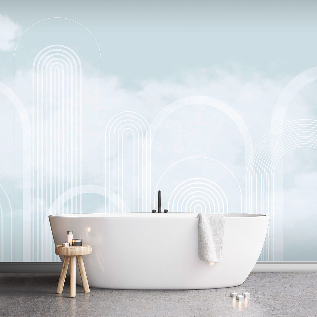 Witte bogen in wolkenlicht — interieur 2