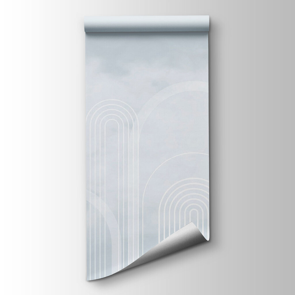 Witte bogen in wolkenlicht — productweergave