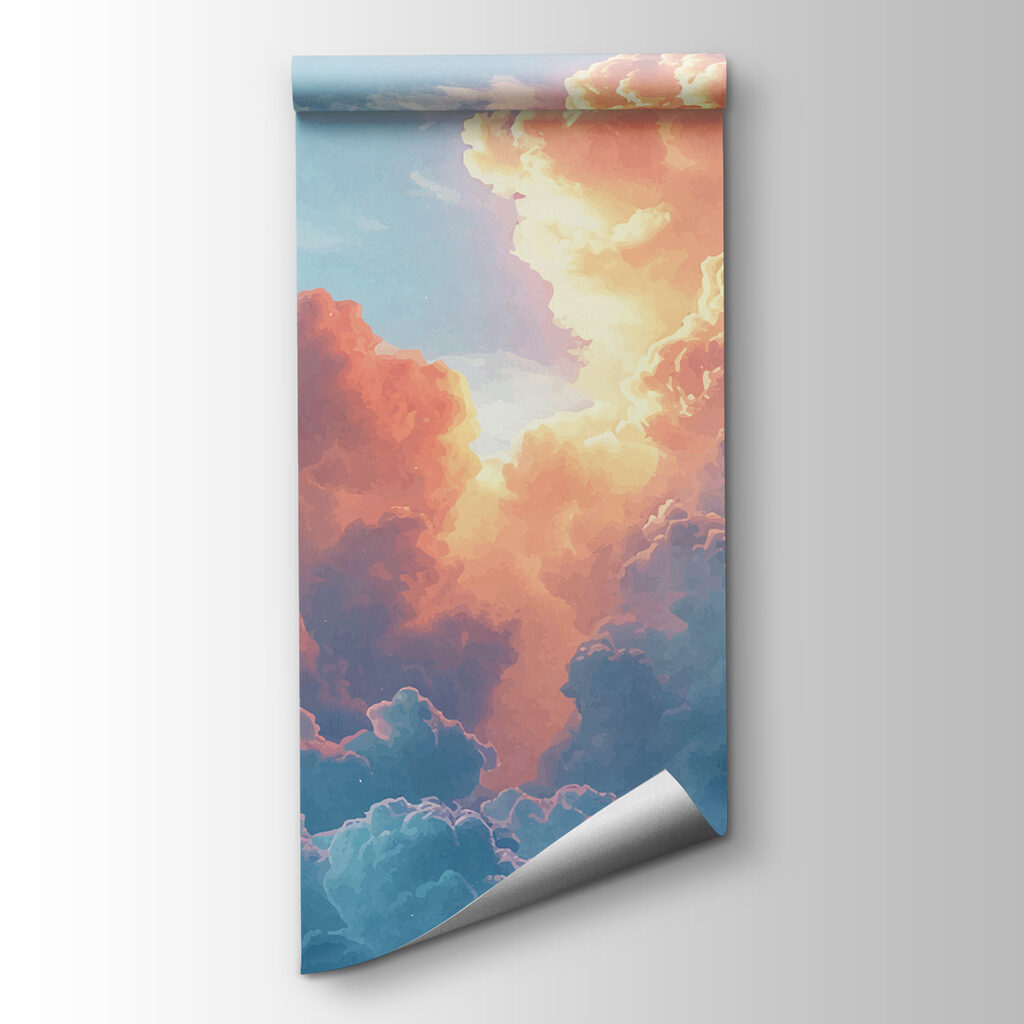 Blauwe lucht met wolken — productweergave