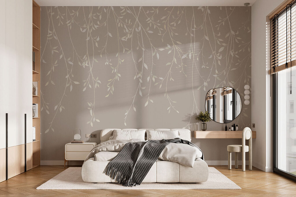 Witte rankjes dalen neer — interieur 1