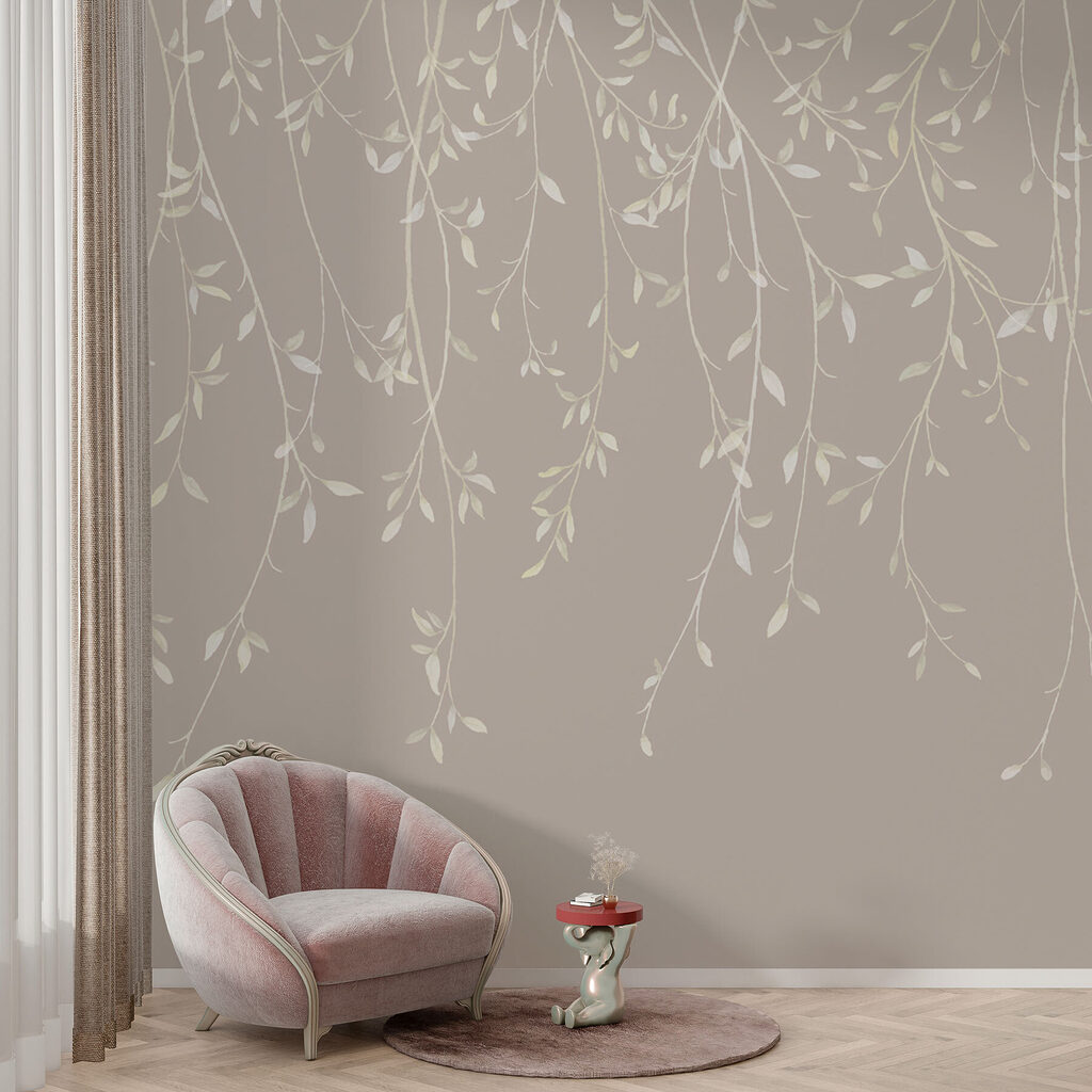 Witte rankjes dalen neer — interieur 2