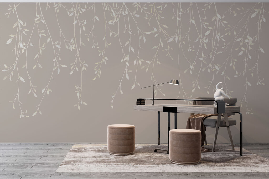 Witte rankjes dalen neer — interieur 3