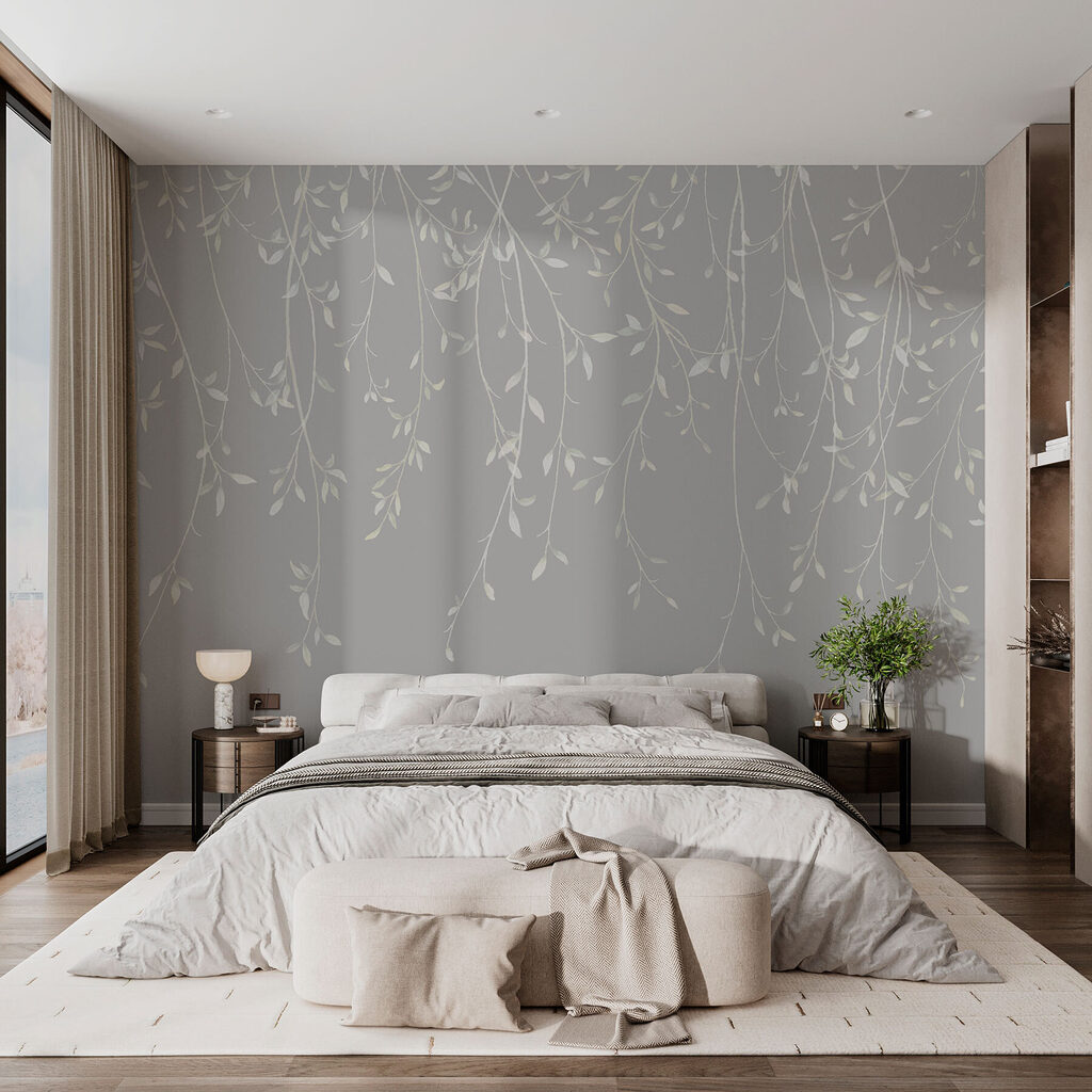 Blaadjes aan lange slingerlijnen — interieur 2