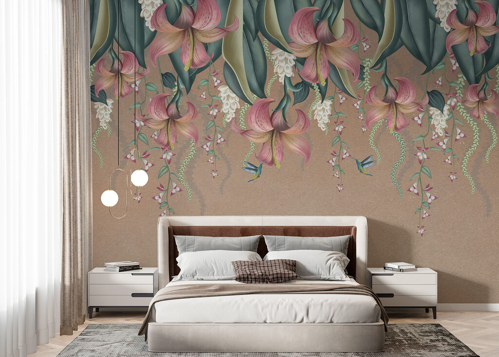 Hangende kelken op taupe — interieur 4