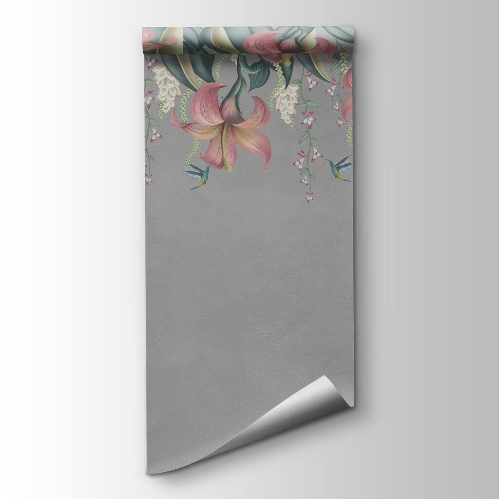 Bloemen hangen in bladlagen — productweergave