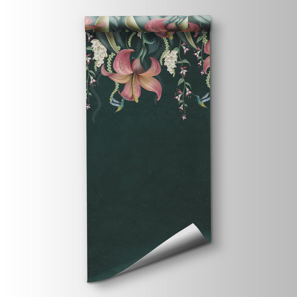 Bloemen hangen in bladlagen — productweergave
