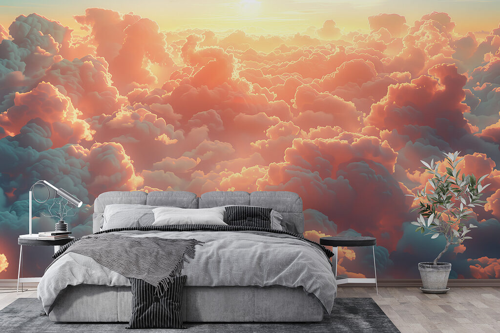 Wolkenzee in koraalroze licht — interieur 1