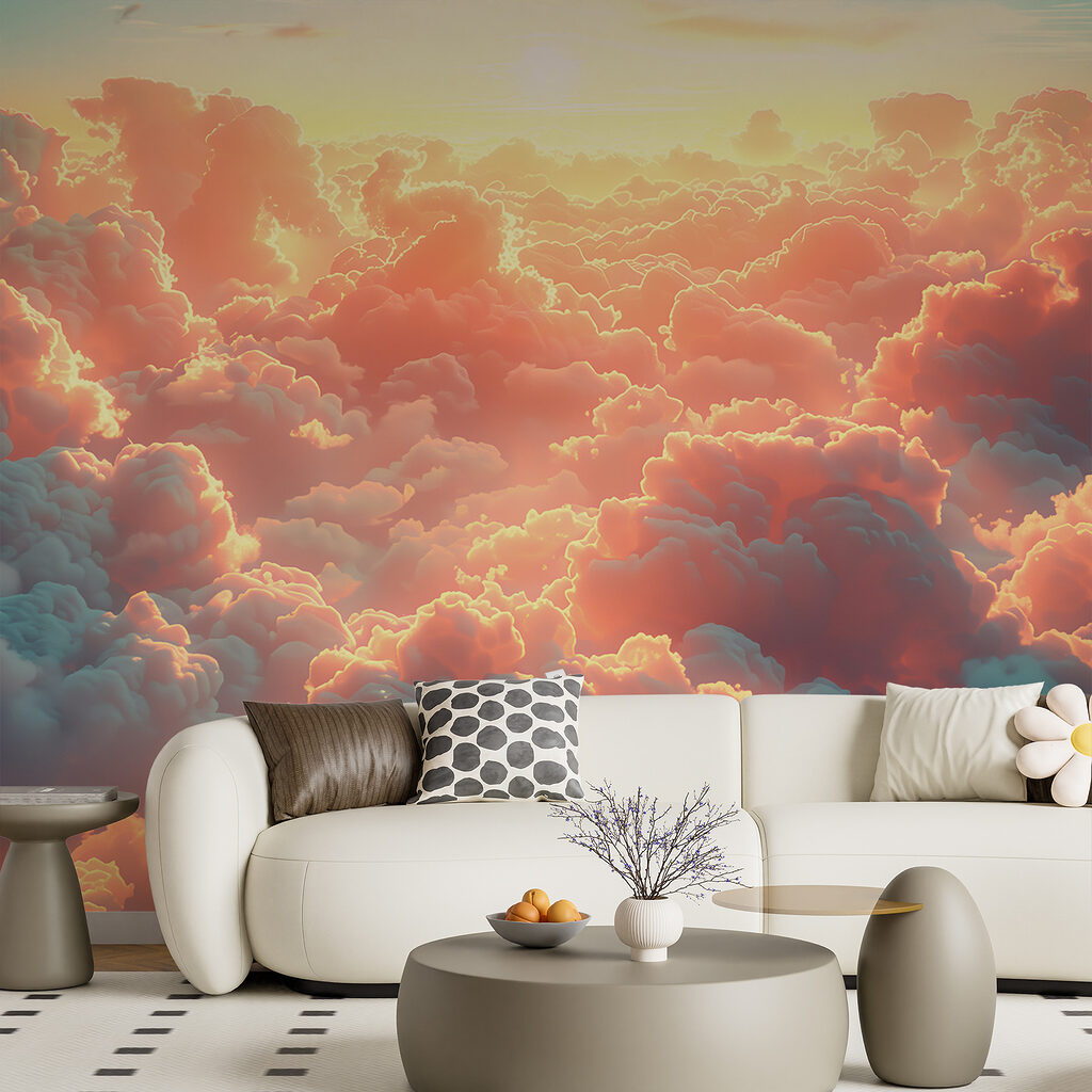 Wolkenzee in koraalroze licht — interieur 3