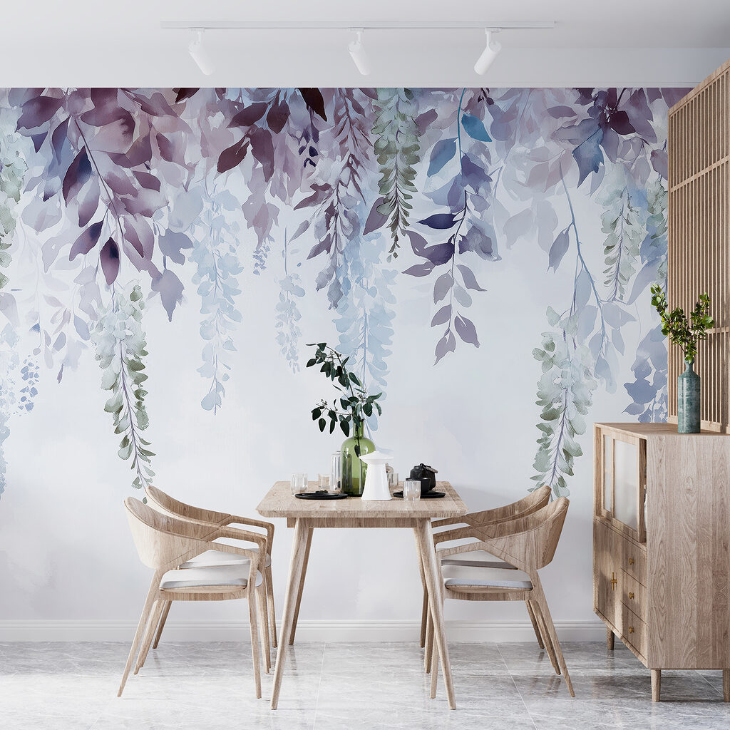 Lila takken hangen neer — interieur 2
