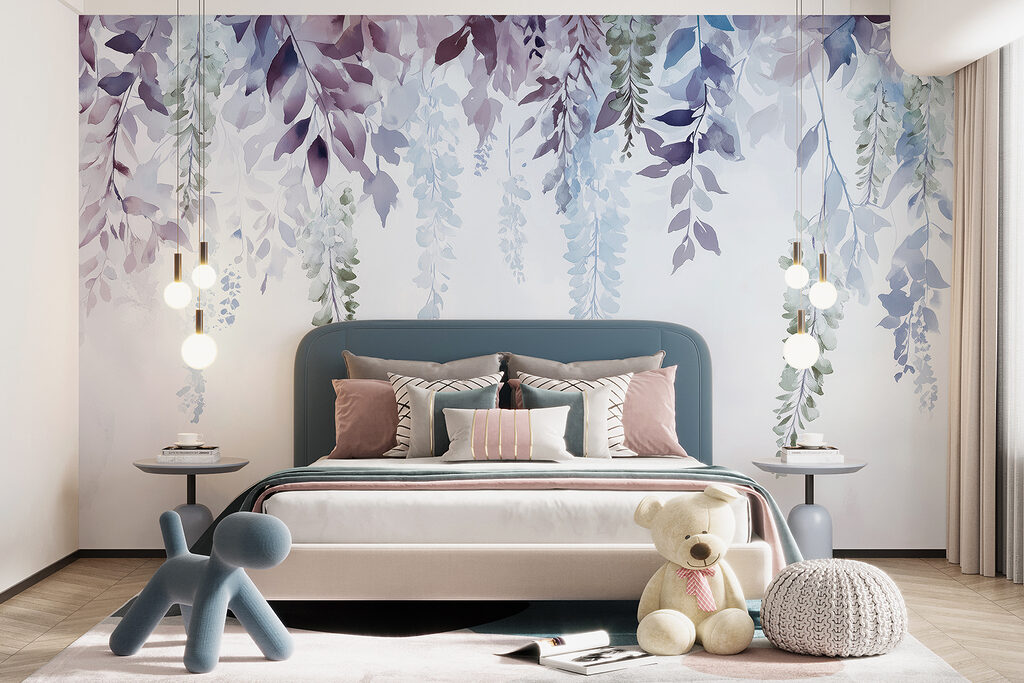 Lila takken hangen neer — interieur 3