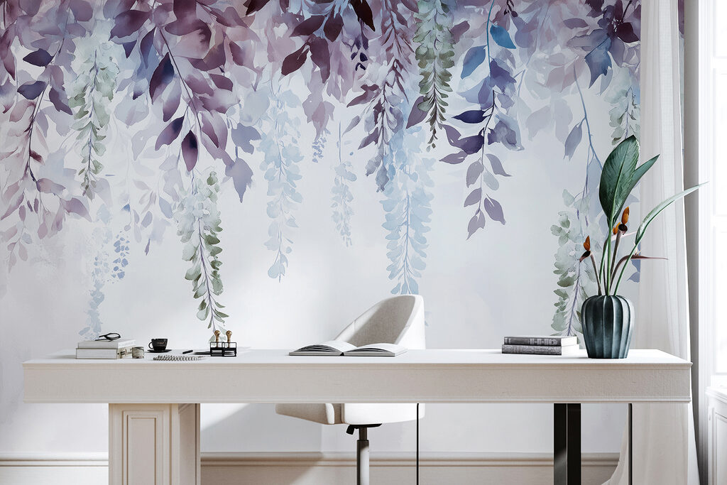 Lila takken hangen neer — interieur 4