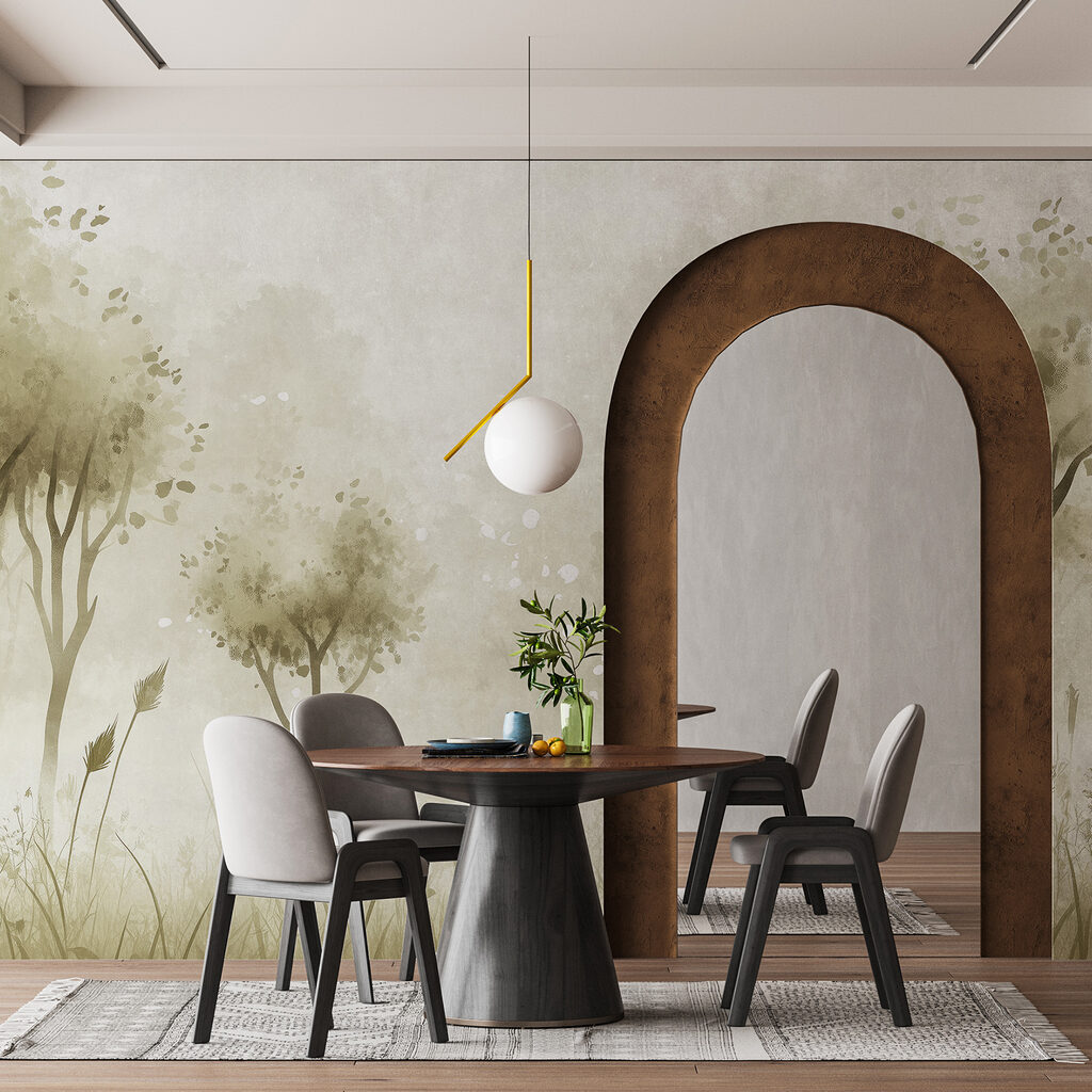 Lichtpuntjes tussen fijne boompjes — interieur 2