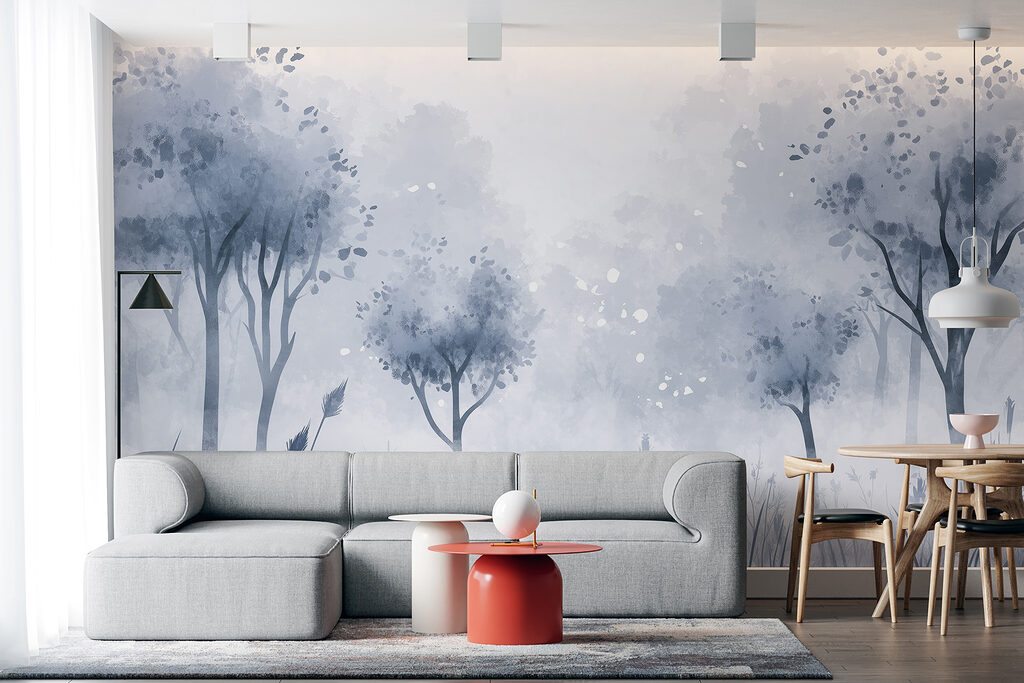 Lichtpuntjes tussen fijne boompjes — interieur 1