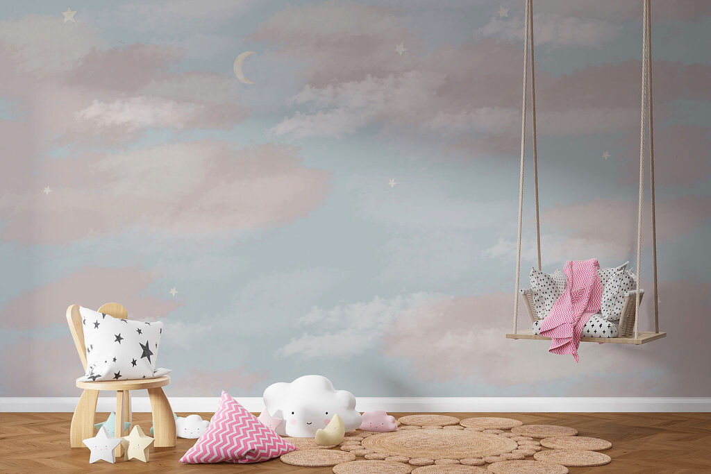 Pastelwolkjes in brede banen — interieur 2