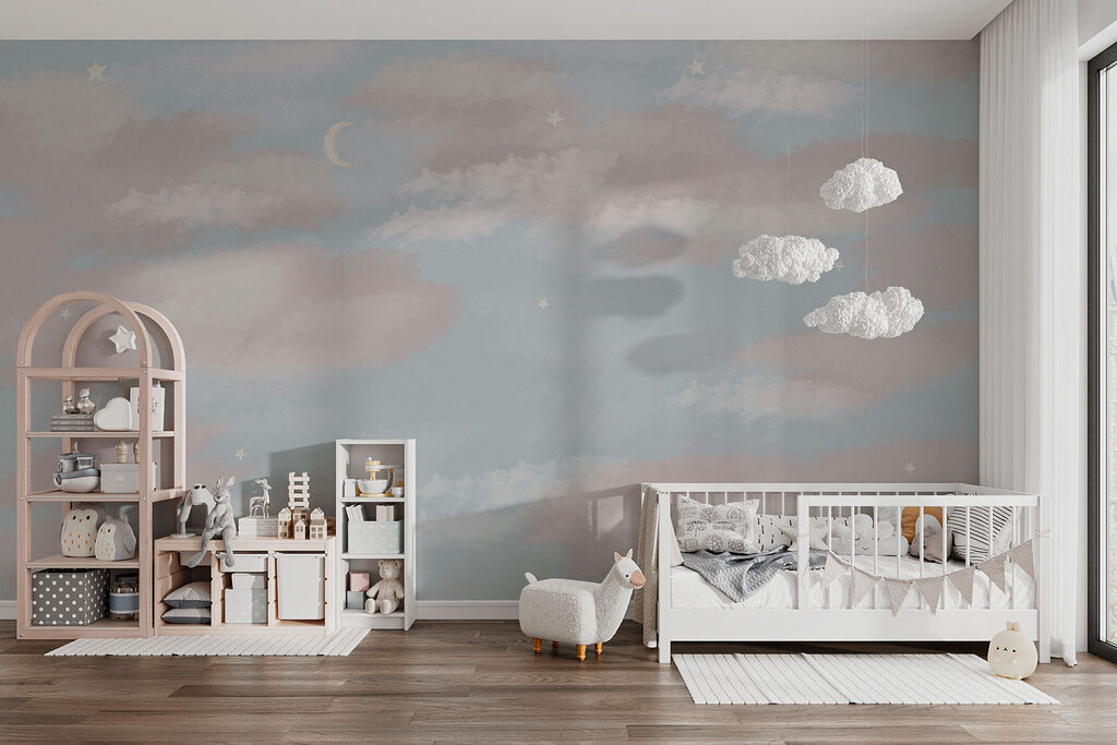 Pastelwolkjes in brede banen — interieur 3