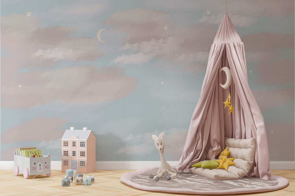 Pastelwolkjes in brede banen — interieur 4