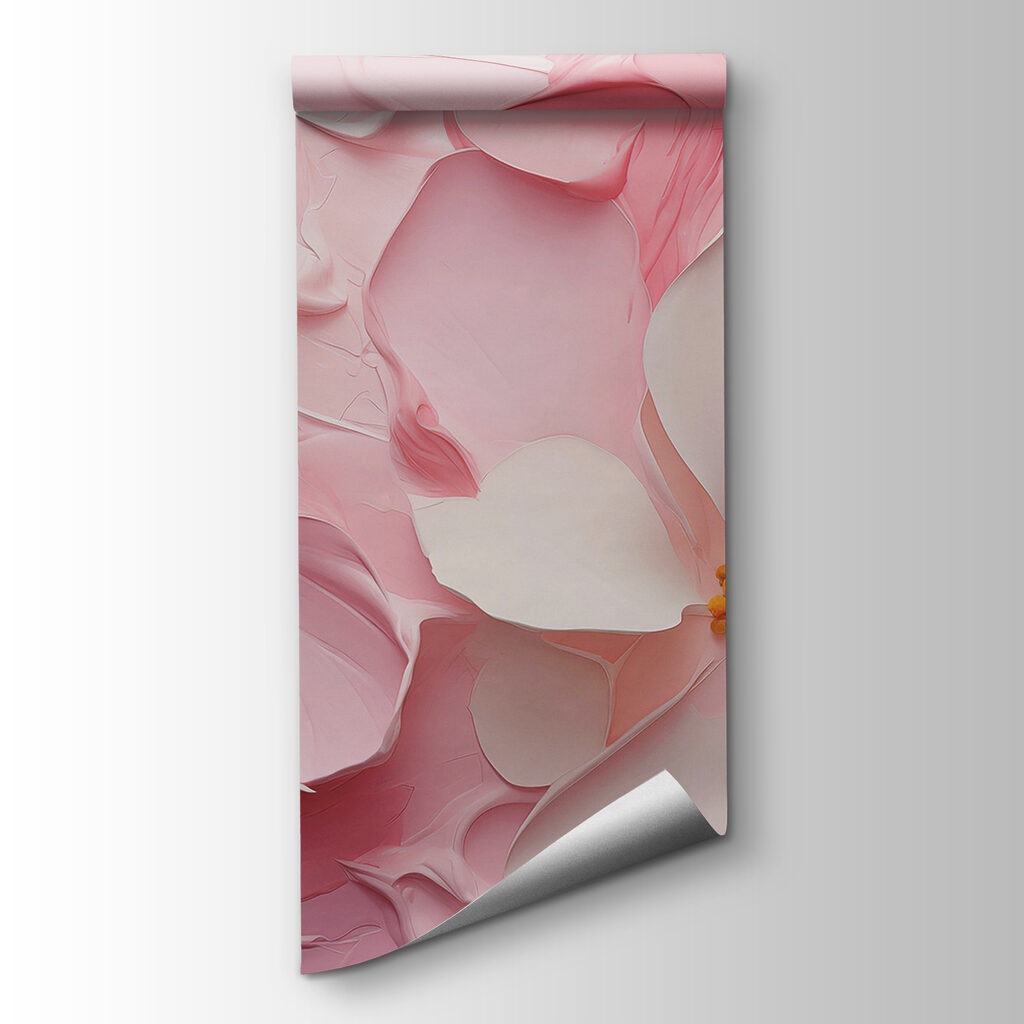 Bloemen in roze verfplooien — productweergave