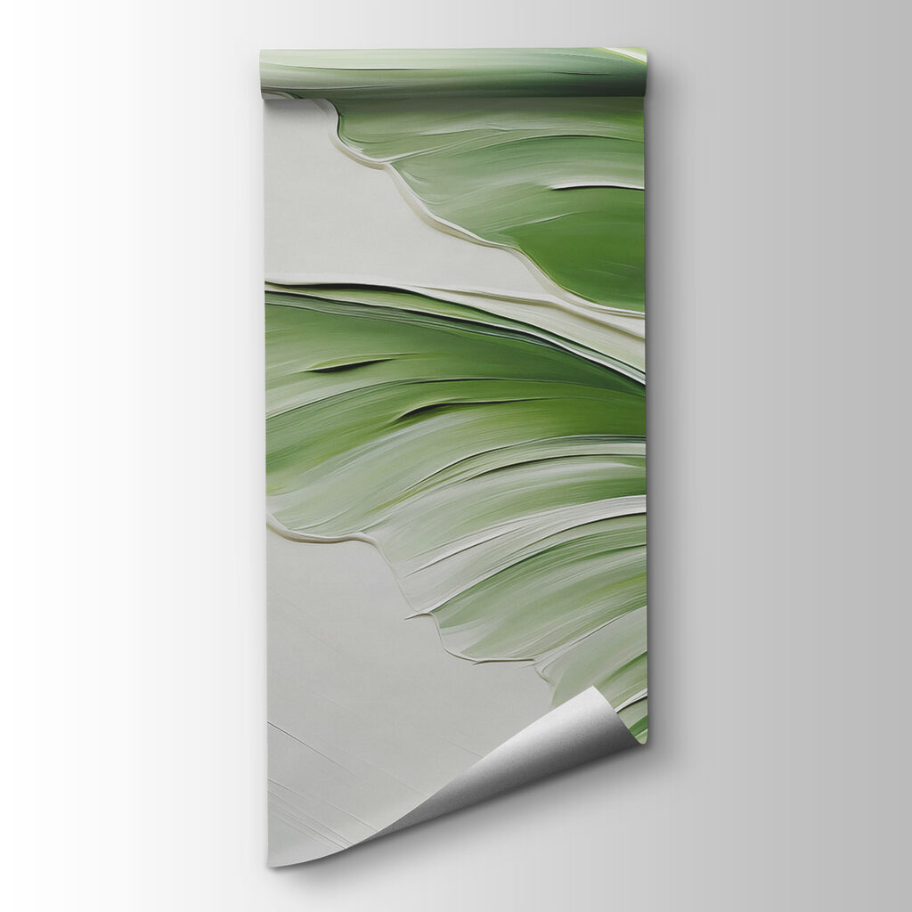 Groen blad met plooien — productweergave
