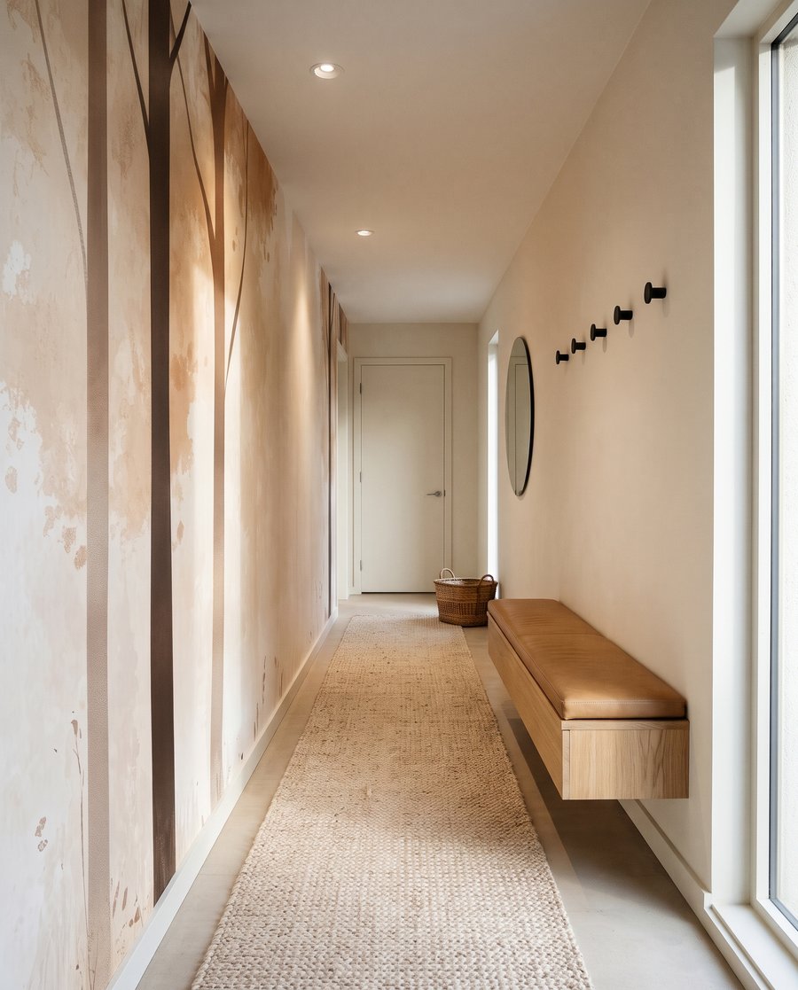 Licht tussen twee boomrijen — interieur 3