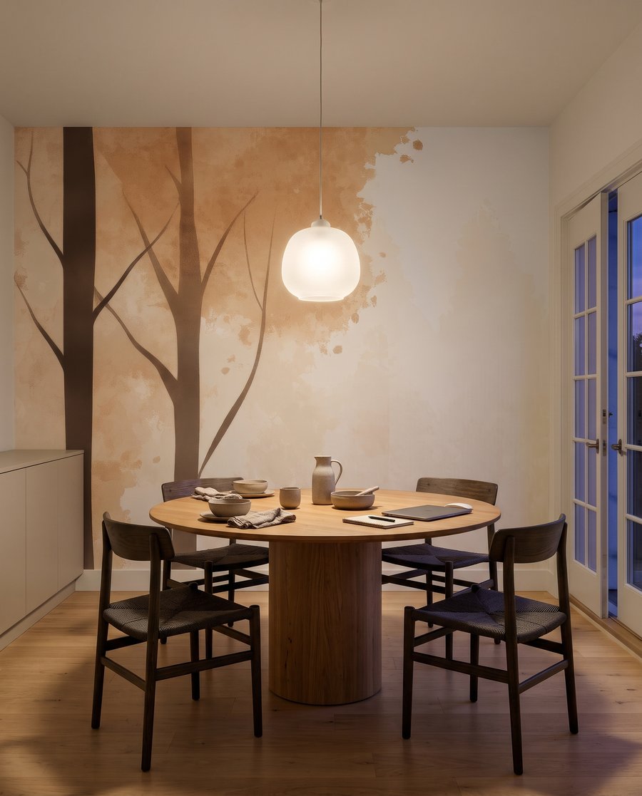 Licht tussen twee boomrijen — interieur 4
