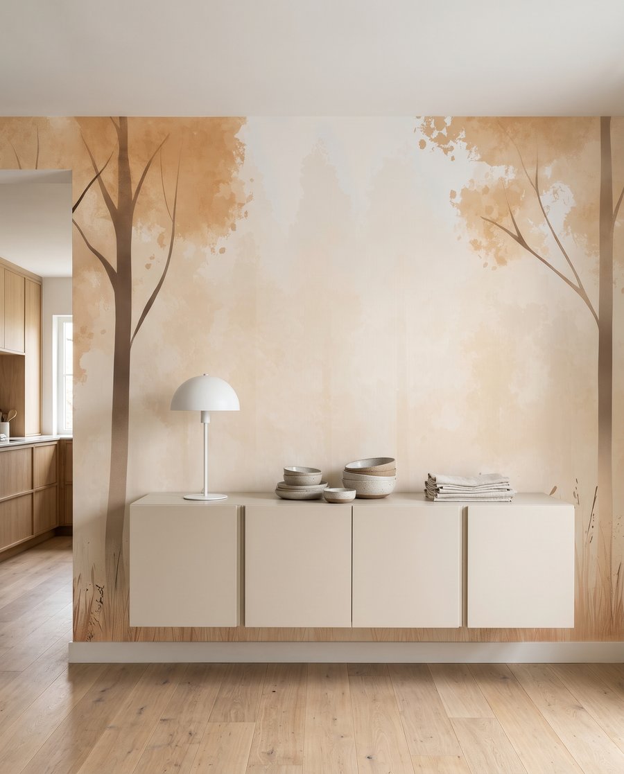 Licht tussen twee boomrijen — interieur 5